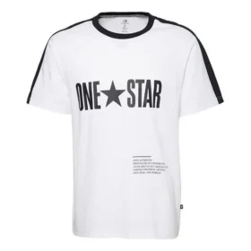 One Star Panel T-Shirt asiatische Größen „White“