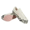 One Star Platform Ox Canvas-Schuhe Weiß/Schwarz/Rosa