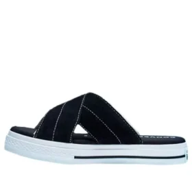 One Star Sandal Slip „Black White“