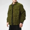 Overhead-Shirt-Jacke, asiatische Größen, „Olive Green“