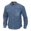 Overhead Shirt Jacke Asien-Größen „Lakeside Blue“