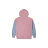Oversized-Pullover-Hoodie mit Farbblöcken, asiatische Größen „Pink Aura Multi“