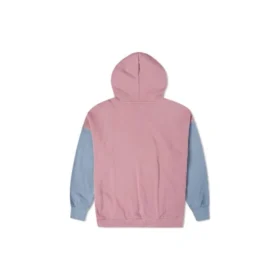 Oversized-Pullover-Hoodie mit Farbblöcken, asiatische Größen „Pink Aura Multi“