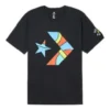 Peace and Unity Kurzarm-T-Shirt asiatische Größen „Schwarz“