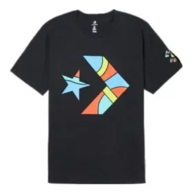 Peace and Unity Kurzarm-T-Shirt asiatische Größen „Schwarz“