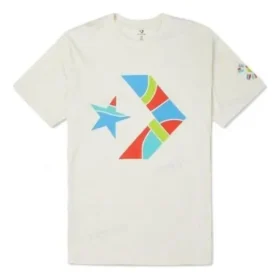 Peace & Unity Baumwoll-Jersey-T-Shirt asiatische Größen „Egret“