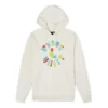 Peace & Unity Recycled Pullover Hoodie asiatische Größen „Egret“