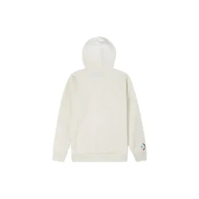 Peace & Unity Recycled Pullover Hoodie asiatische Größen „Egret“