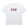 Pics Applikation Kurzarm-T-Shirt Unisex Weiß