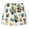 Plant Print Resort Short Asia-Größen „Desert Sand Cactus Multi“