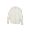Pocket Woven Langarmjacke asiatische Größen „Weiß“