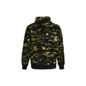 Polar Fleece Archive Camo Funnel Top Sweatshirt Asiatische Größen „Camo Green“