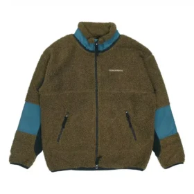 Polarfleece-Sherpa-Jacke in asiatischen Größen „Surplus Olive“