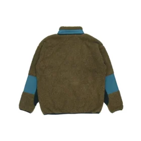 Polarfleece-Sherpa-Jacke in asiatischen Größen „Surplus Olive“