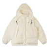 Premium-Daunenjacke in kurzer Länge, asiatische Größen „Egret“