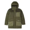 Premium Mid Daunenjacke asiatische Größen „Cargo Khaki“