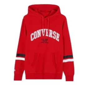 Pullover-Hoodie mit College-Schriftzug, asiatische Größen, „Rot“