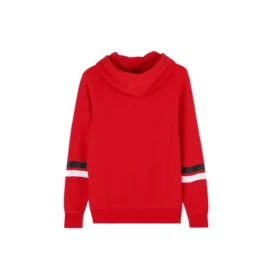 Pullover-Hoodie mit College-Schriftzug, asiatische Größen, „Rot“