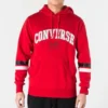 Pullover-Hoodie mit College-Schriftzug, asiatische Größen, „Rot“