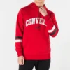 Pullover-Hoodie mit College-Schriftzug, asiatische Größen, „Rot“