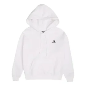 Pullover-Hoodie mit gesticktem Stern-Chevron-Muster BB (asiatische Größen) „Weiß“