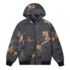 Real Tree Wendejacke mit Blattprint, asiatische Größen, „Schwarz“