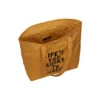 Renew Life „Life’s Too Short To Waste“ Canvas-Tragetasche „Brown“