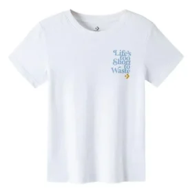Renew LifeAsia-Größen „s Too Short To Waste Wake-Up Call Graphic Tee“ „Weiß“