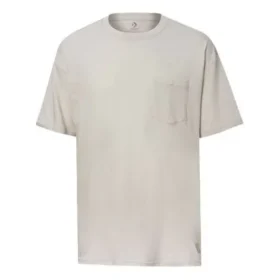 Renew Oversized T-Shirt mit Rundhalsausschnitt und Tasche, asiatische Größen „Beige“