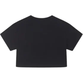Retro Chuck Cropped T-Shirt (asiatische Größen) „Schwarz“