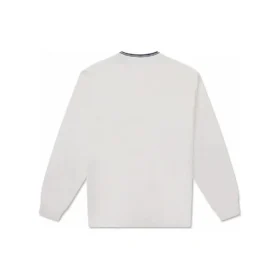 Retro Chuck Langarm-Slub-T-Shirt mit Tasche, asiatische Größen, „Weiß“
