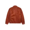 Retro-Einfarbige Cordjacke Rotbraun