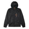 Retro-Freizeitjacke mit Kapuze im Paar-Look, schwarz