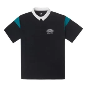 Retro-Poloshirt, asiatische Größen „Schwarz“