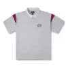 Retro-Poloshirt in asiatischen Größen „Grau“