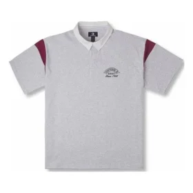 Retro-Poloshirt in asiatischen Größen „Grau“