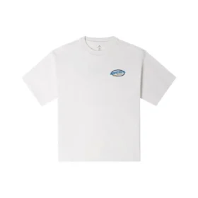 Retro-Segelboot-Grafik-T-Shirt (asiatische Größen) „Weiß“