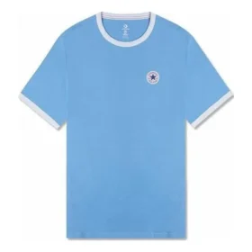 Ringer-T-Shirt mit kurzen Ärmeln, asiatische Größen, „Light Blue“