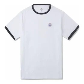 Ringer-T-Shirt mit kurzen Ärmeln, asiatische Größen, „Weiß“