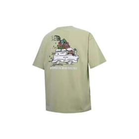 Road Trip T-Shirt asiatische Größen „Olive Aura“