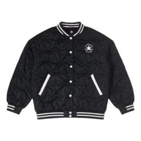RPC Gepolsterte Baseball-Jacke, asiatische Größen „Schwarz Weiß“