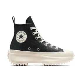Run Star Hike Leather High Top „Sparkly Black“