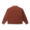 Seasonal Cord Jacke mit Padding Asia-Größen „Brown“