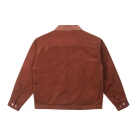Seasonal Cord Jacke mit Padding Asia-Größen „Brown“