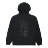 Shapes Graphic Bubble Pullover Hoodie asiatische Größen „Schwarz“