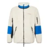 Sherpa-Jacke aus Polarfleece, warm, Colorblock, lässig, Stehkragen
