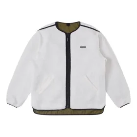 Sherpa Transitional Jacke asiatische Größen „Weiß Schwarz“