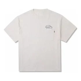 Skateboard Pocket Tee asiatische Größen „Beige“