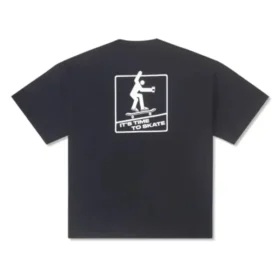 Skateboard Pocket Tee asiatische Größen „Schwarz“