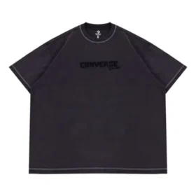 Skateboard-Wasch-T-Shirt, asiatische Größen, „Washed Black“